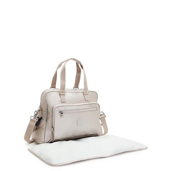 Kipling Alanna Metallic Diaper Bag Tassen Beige | BE 1242RV